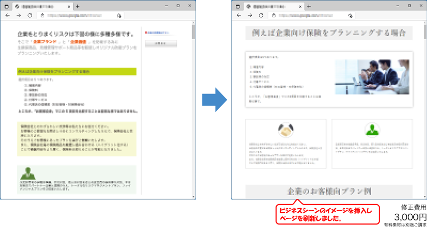 ページのイメージ変更